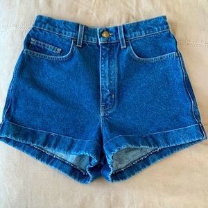 American Apparel High Waist Denim Short Size 27